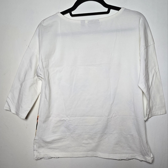 Onque Womens Casual Floral Tunic with Sequin & Crochet Accents Size Small - Picture 5 of 14